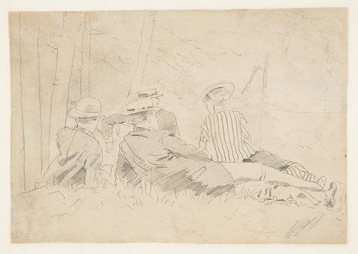 Study for "The Fishing Party"