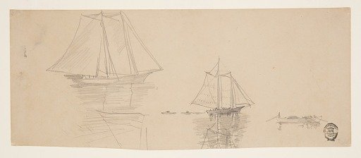 Two Schooners and Dories