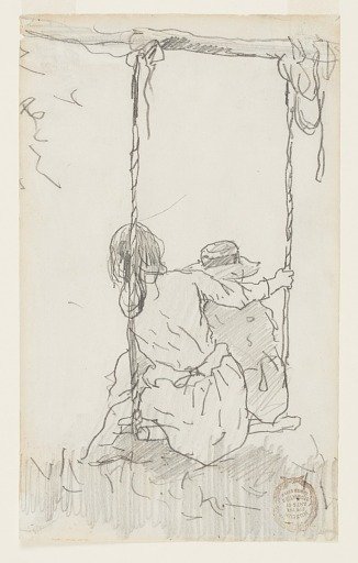 Two Girls on a Swing
