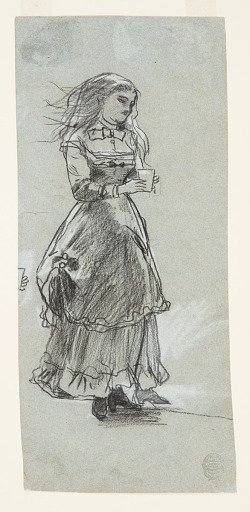 Girl Holding a Drinking Glass