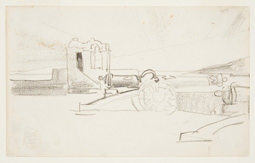 Study for "Searchlight, Harbor Entrance, Santiago de Cuba"