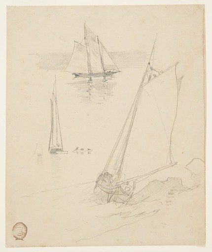 Three Sketches of Schooners