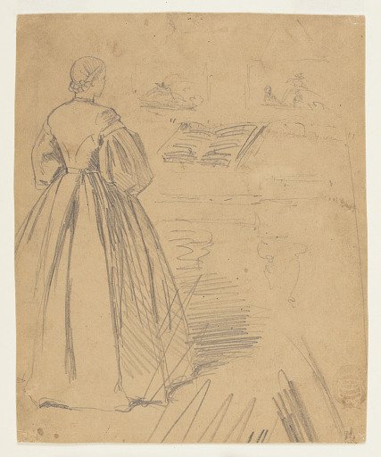 Woman Standing Before a Piano