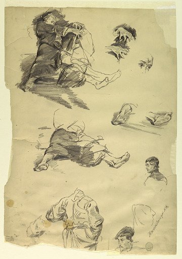 Studies of Figures for an Historical Representation