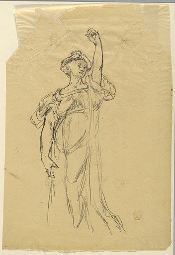 Study of Figure with Raised Arm