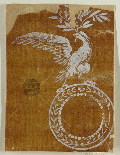 Design for a Woven Motif of the "Fabrique de St. Ruf," Unfinished