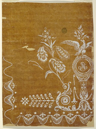 Design for a Woven Horizontal Border of the "Fabrique de St. Ruf," Unfinished