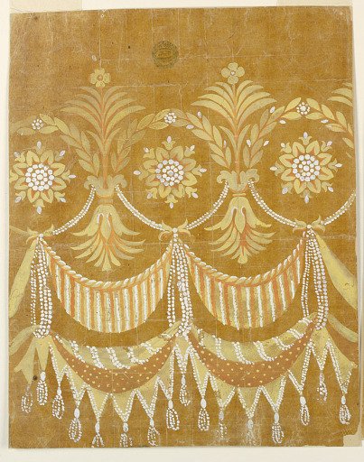 Design for an Embroidered Horizontal Border of the "Fabrique de St. Ruf"