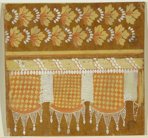 Design for an Embroidered Horizontal Border of the "Fabrique de St. Ruf"