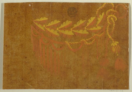 Design for an Embroidered Horizontal Border of the "Fabrique de St. Ruf"