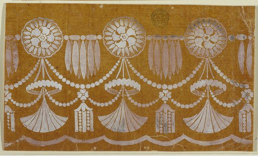 Design for an Embroidered Horizontal Border of the "Fabrique de St. Ruf"