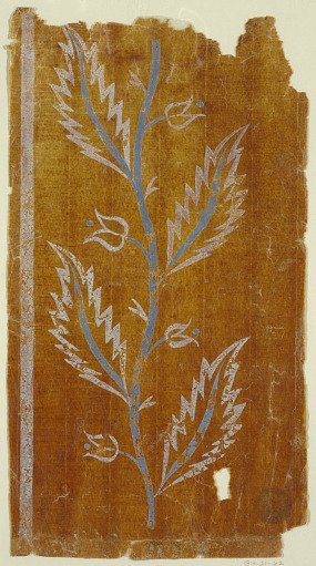 Design for an Embroidered or Woven Vertical Border