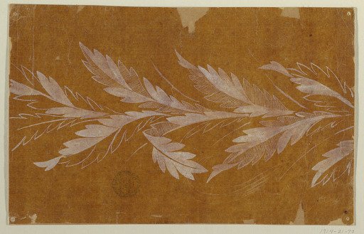 Design for an Embroidered or Woven Fabric of the "Fabrique de St. Ruf," Unfinished