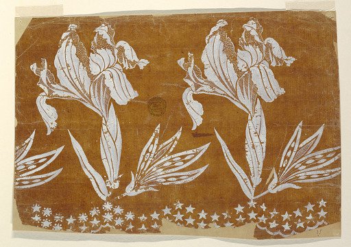 Design for an Embroidered or Woven Horizontal Border of the "Fabrique de St. Ruf," Unfinished
