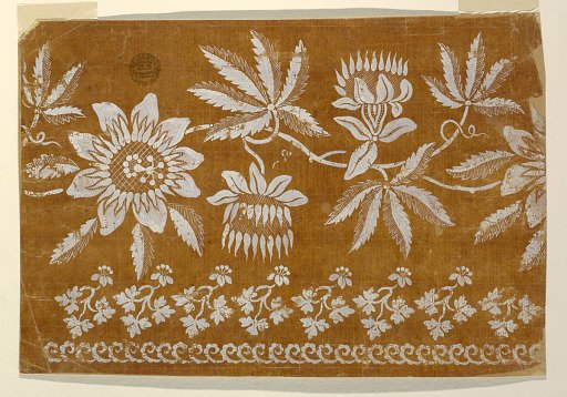 Design for an Embroidered or Woven Horizontal Border of the "Fabrique de St. Ruf"