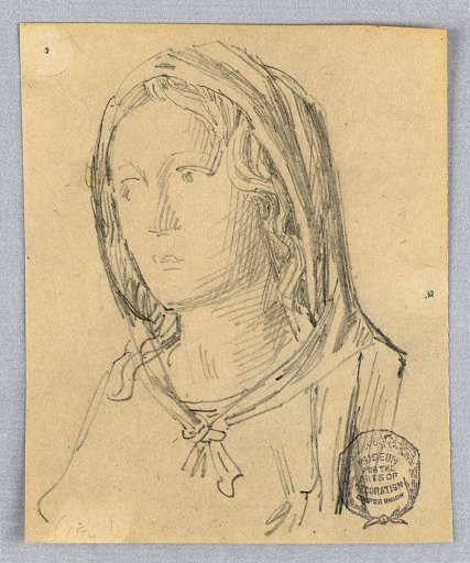 Sketch of Head of the Madonna