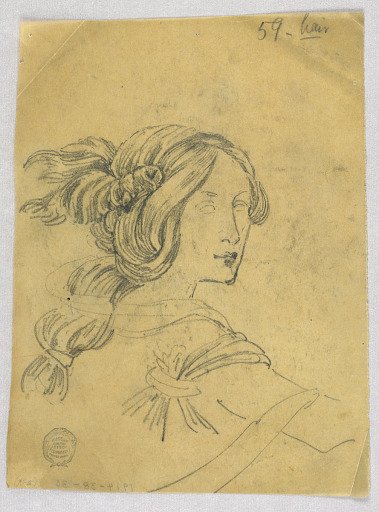 Study of Woman's Head and Shoulders