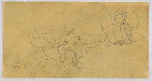 Sketch of an Angel and Putti