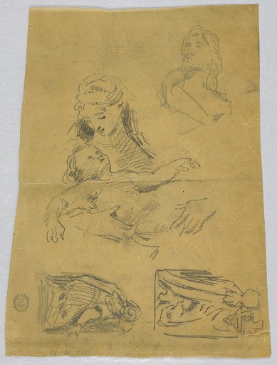 Sketches of the Virgin and the Magi
