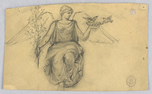 Spring, Sketch of Winged Figure