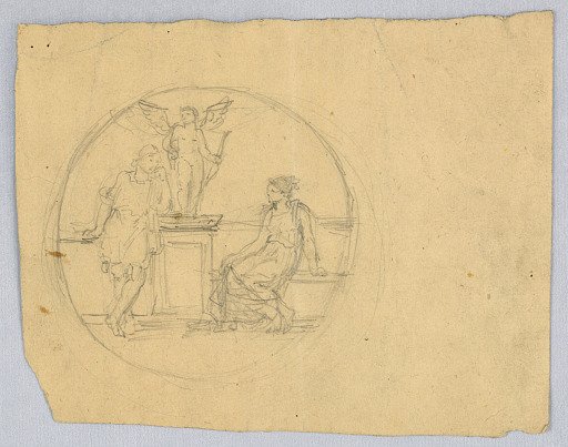 Sketch for a Round Panel or Window