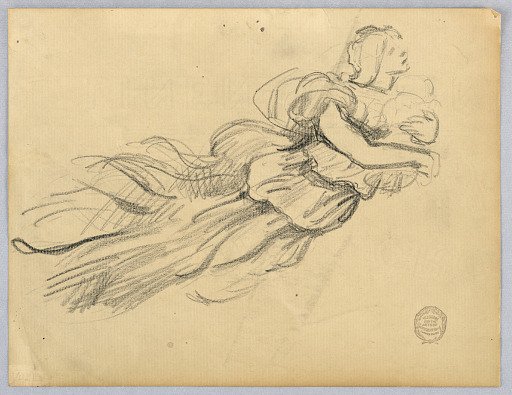 Sketch of Figure with Drapery