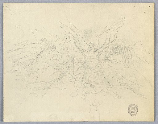 Sketch of Worshipping Angels