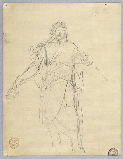 Study for Christ, Chancel of St. Bartholomew, New York