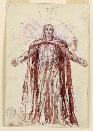 Study for Christ, Chancel of St. Bartholomew, New York