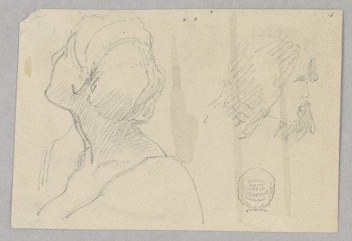 Two Sketches of a Woman's Head