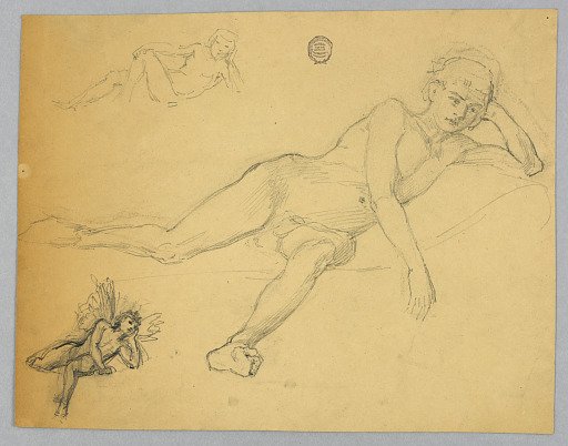 Sketch of a Male Nude