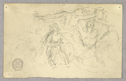 Sketch of Figural Group for Ascension