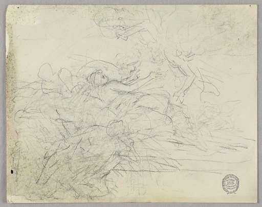 Sketch of Figural Group for Ascension