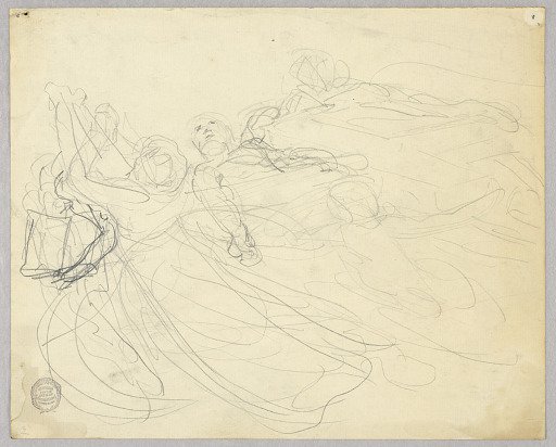 Sketch of Figural Group for Ascension