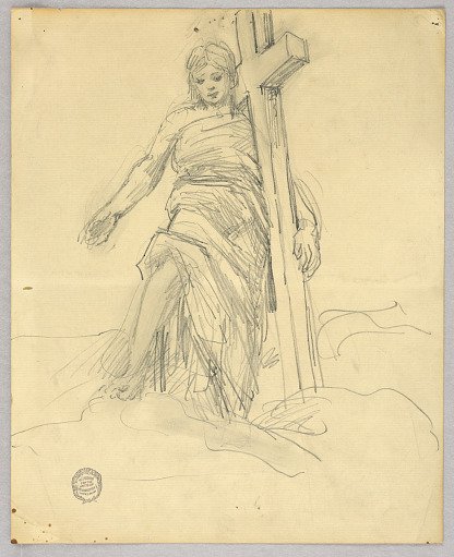 Sketch for Central Figure in the Ascension