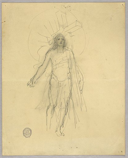 Sketch for Central Figure in the Ascension