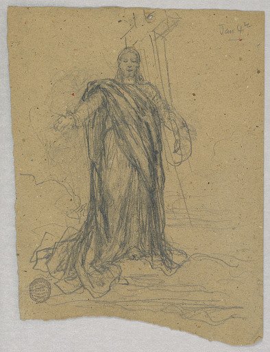 Sketch for Central Figure in the Ascension