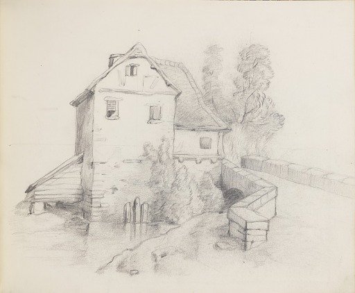 Mill House by a Stream