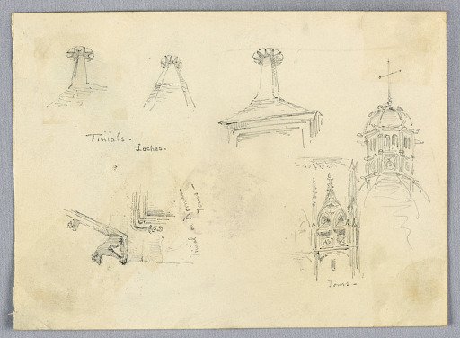 Architectural Sketches, Loches and Tours