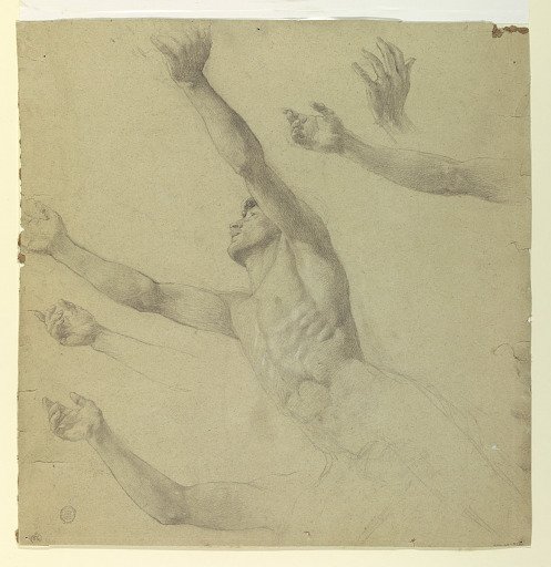 Figure Study for Diana and Her Attendants among the Constellations