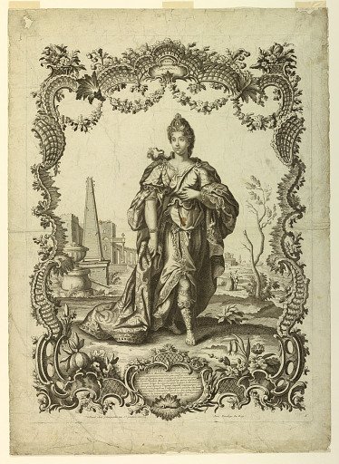 Octavia Empress to Nero, in escutcheon