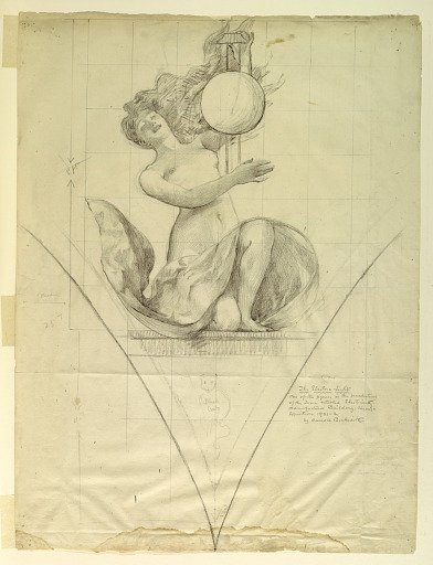 The Electric Light, Study for Manufactures and Liberal Arts Building, World's Columbian Exposition, Chicago, IL