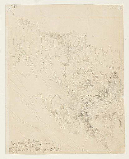 West Wall of the Canyon, Yellowstone