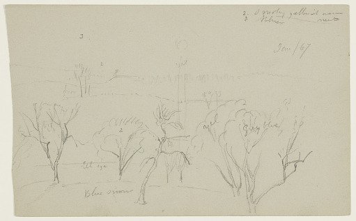 Winter Landscape with Barren Trees, Hudson, New York