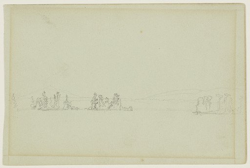 Wooded Islands on a Lake