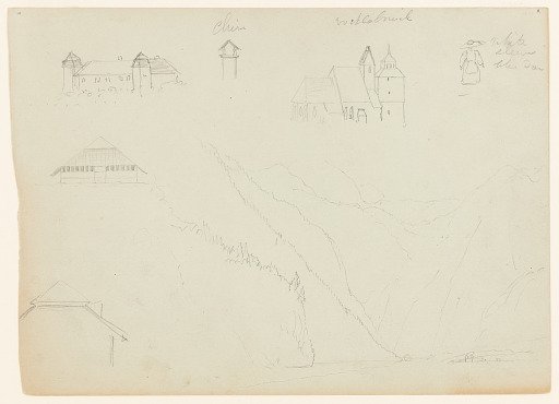 Sketches around the Königssee, Bavaria, and Vöcklabruck, Austria