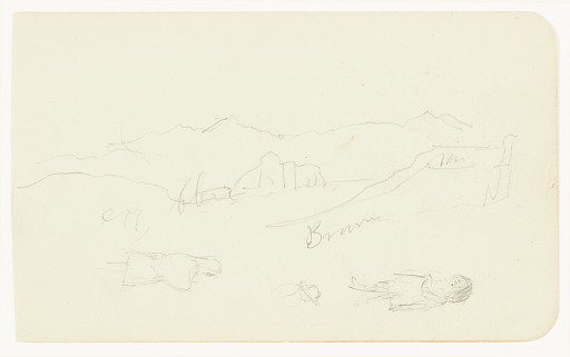 Mountain Range and Figures, Mexico