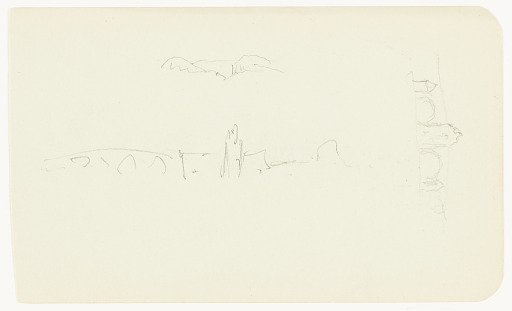 Sketches of a Church and Bridge, Mexico