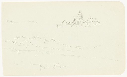Mixed Sketches with a Church, Mexico