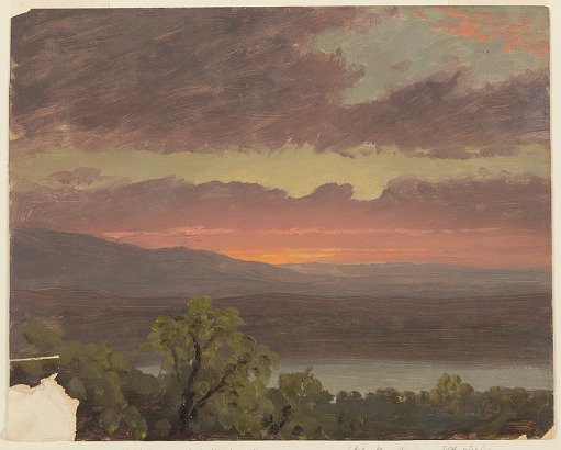 Sunset over the Hudson Valley, Hudson, New York